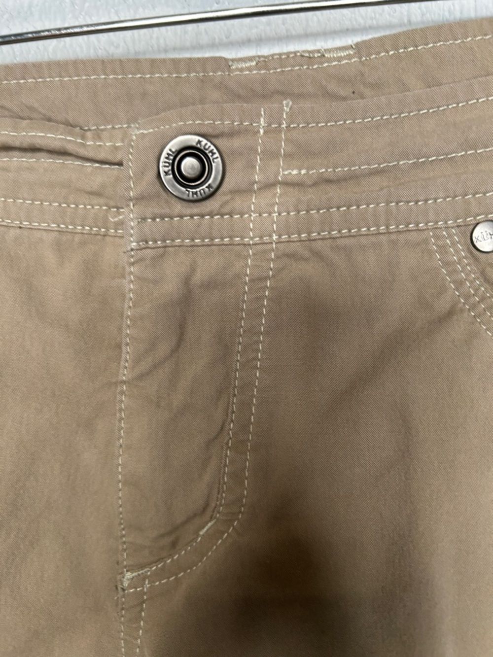 Kuhl Tan Cargo Shorts - Classic Utility Style. Size 12 - Picture 2 of 9